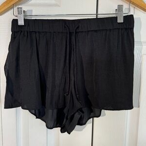 Urban Outfitters Black Flowy Shorts, Size S